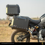 Z Pro Tapered Exhaust Compatible Aluminium Panniers with Frame 46L Set for BMW F 850 GS/GSA – Black L Flat - Image 2