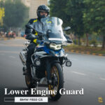 Z Pro Lower Engine Guard with slider puck (Silver) For BMW F 850 GS