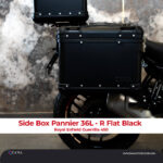 Zana Panniers for Guerrilla 450 R-Flat Aluminium Black (36 litre)