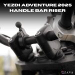 Zana Vertical Handlebar Riser Texture Matt Black For Yezdi Adventure 2025