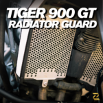 Z Pro Radiator Guard Honeycomb Silver (2 MM Aluminum) Set For Triumph Tiger 900 GT