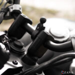 Zana Vertical Handlebar Riser Texture Matt Black For Yezdi Adventure 2025 - Image 3