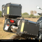 Z Pro Tapered Exhaust Compatible Aluminium Panniers with Frame 46L Set for BMW F 850 GS/GSA – Black L Flat - Image 4