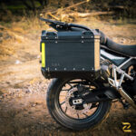 Z Pro Tapered Exhaust Compatible Panniers With Frame ( Aluminium ) 46ltr Set For Triumph Tiger 900 GT