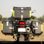 Z Pro Tapered Exhaust Compatible Aluminium Panniers with Frame 46L Set for BMW F 850 GS/GSA – Black L Flat - Image 3