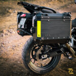 Z Pro Tapered Exhaust Compatible Panniers With Frame ( Aluminium ) 46ltr Set For Triumph Tiger 900 GT - Image 6