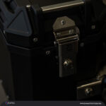 Zana Panniers for Guerrilla 450 - L-Flat Aluminium Black (36 litre) - Image 2
