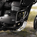 Zana Crash Guard With Slider For Yezdi Adventure 2025 Black Compatible With Oem Tank Guard - Image 4