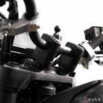 Zana Vertical Handlebar Riser Texture Matt Black For Yezdi Adventure 2025 - Image 2