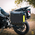 Z Pro Tapered Exhaust Compatible Panniers With Frame ( Aluminium ) 46ltr Set For Triumph Tiger 900 GT - Image 2