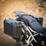 Z Pro Tapered Exhaust Compatible Panniers With Frame ( Aluminium ) 46ltr Set For Triumph Tiger 900 GT - Image 5