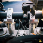 Z Pro Universal Pivoting Handlebar Risers For KTM Enduro 390 - Image 3