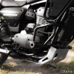 Zana Crash Guard With Slider For Yezdi Adventure 2025 Black Compatible With Oem Tank Guard - Image 2