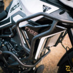 Z Pro Upper & Lower Crash Guard Set For Triumph Tiger 900 GT (Black) - Image 7