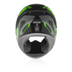 Reise Moto Helden Motorcycle Riding Helmet (Green/Black) - Image 2