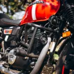 Zana Crash Guard V-2 With Slider Texture Matt Black CB350 RS