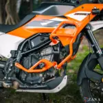 Zana Upper & Lower Crash Guard (Orange) For KTM ADV/Enduro 390 2025+ - Image 5