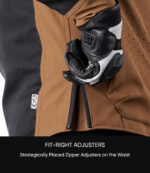 Rynox Outlander Pro Jacket (CE Certified Class-AA) – Black Brown - Image 9