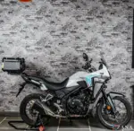 Zana Upper Fairing Guard and Lower Engine Guard for Honda NX500 (With Slider, Black, Mild Steel)