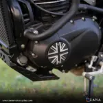 Zana Uk Flag Engine Cover For Triumph Scrambler 400 X/Triumph Speed 400 - Image 2