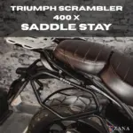 Zana- Drake Saddle Stay Texture Black For Triumph Scrambler 400 X / Scrambler 400 XC / Tracker 400 / Speed 400 / Speed T4 / Thruxton 400