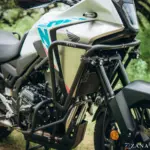 Zana Upper Fairing Guard and Lower Engine Guard for Honda NX500 E-Clutch Version (With Slider, Black, Mild Steel) - Image 8