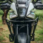 Zana Upper Fairing Guard and Lower Engine Guard for Honda NX500 E-Clutch Version (With Slider, Black, Mild Steel) - Image 6