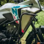 Zana Upper Fairing Guard and Lower Engine Guard for Honda NX500 E-Clutch Version (With Slider, Black, Mild Steel) - Image 11