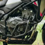 Zana Upper Fairing Guard and Lower Engine Guard for Honda NX500 E-Clutch Version (With Slider, Black, Mild Steel) - Image 10