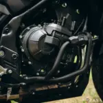 Zana Upper Fairing Guard and Lower Engine Guard for Honda NX500 E-Clutch Version (With Slider, Black, Mild Steel) - Image 9