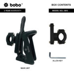 BOBO BH1 Universal Motorcycle Bottle Holder Black - Image 4