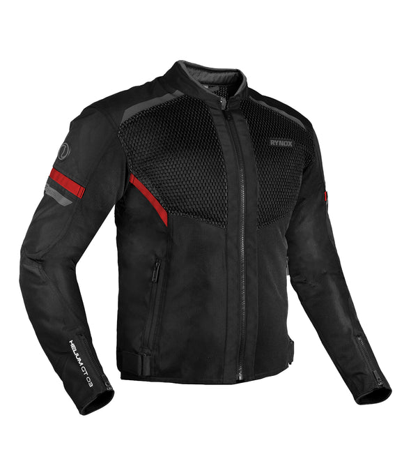 HeliumGT_3_Jacket_lable_Black_Red_002_1_590x Rynox Helium GT 3 Jacket Black Red - Image 1