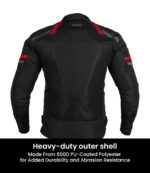 Rynox Helium GT 3 Jacket Black Red - Image 2