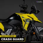 Zana-Upper & Lower Crash Guard with Slider Combo (Yellow) For V Strom SX 250 - Image 8