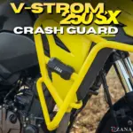 Zana Upper Crash Guard With Slider Puck (Yellow) For V Strom SX 250