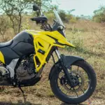 Zana Upper Crash Guard With Slider Puck (Yellow) For V Strom SX 250 - Image 3