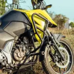 Zana-Upper & Lower Crash Guard with Slider Combo (Black) For V Strom SX 250 - Image 5