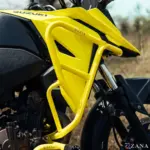Zana-Upper & Lower Crash Guard with Slider Combo (Yellow) For V Strom SX 250 - Image 7
