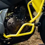 Zana-Upper & Lower Crash Guard with Slider Combo (Yellow) For V Strom SX 250 - Image 6