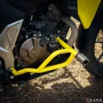Zana-Upper & Lower Crash Guard with Slider Combo (Yellow) For V Strom SX 250 - Image 5