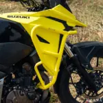 Zana-Upper & Lower Crash Guard with Slider Combo (Yellow) For V Strom SX 250 - Image 3