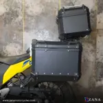 Zana- Panniers( 36 LTR )Aluminium L-Flat Black With Frame For Suzuki V-Strom 250 - Image 4