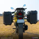 Zana- Panniers( 36 LTR )Aluminium L-Flat Black With Frame For Suzuki V-Strom 250 - Image 3