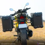 Zana Panniers( 36 LTR ) Aluminium R-Flat Black With Frame For Suzuki V-Strom 250 - Image 7
