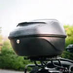 Zana-Universal Top Box Rhino (36 ltr )Plastic With Backrest (Black & Gray) - Image 5