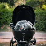 Zana-Universal Top Box Rhino (36 ltr )Plastic With Backrest (Black & Gray) - Image 3