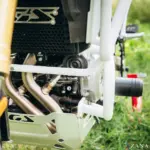 Zana Lower Engine Guard With Slider For BMW F 450 GS (White) - Image 7