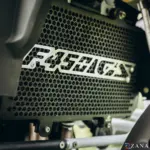 Zana Radiator Guard Honeycomb Black With F 450 GS Logo Silver For BMW F 450 GS (Aluminium) - Image 6