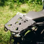 Zana Top Rack With MS Plate Compatible with Pillion Backrest For BMW F 450 GS (Black) - Image 7