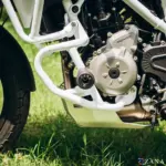 Zana Lower Engine Guard With Slider For BMW F 450 GS (White) - Image 9